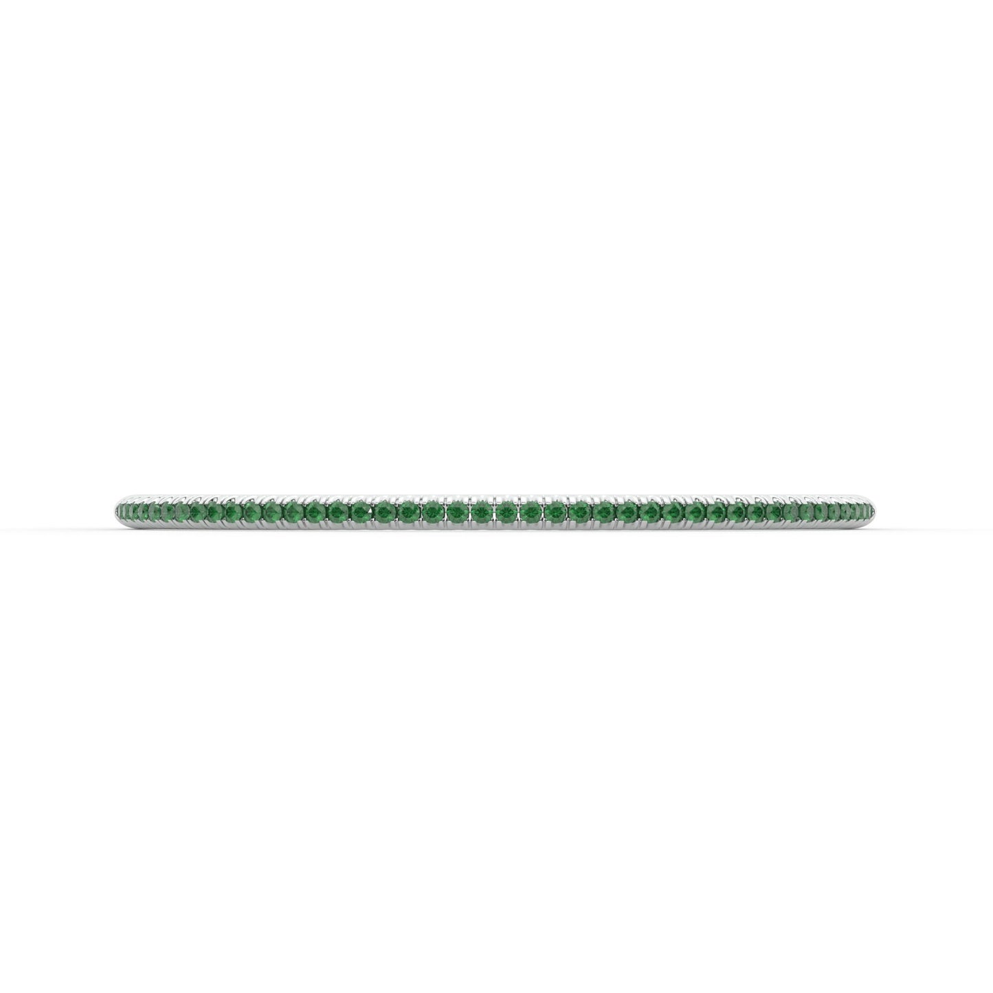 14K white gold, 18K white gold