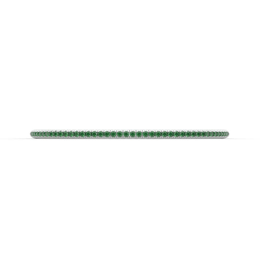 14K white gold, 18K white gold