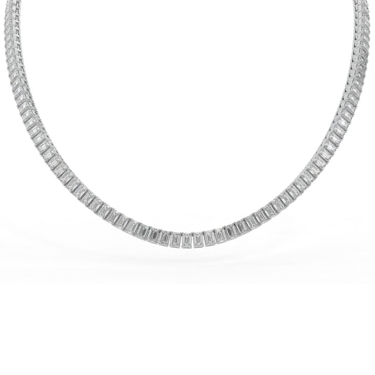 14K white gold, 18K white gold