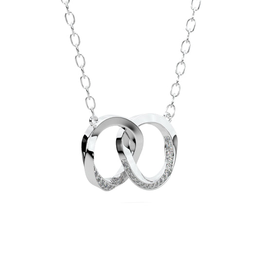 14K white gold, 18K white gold