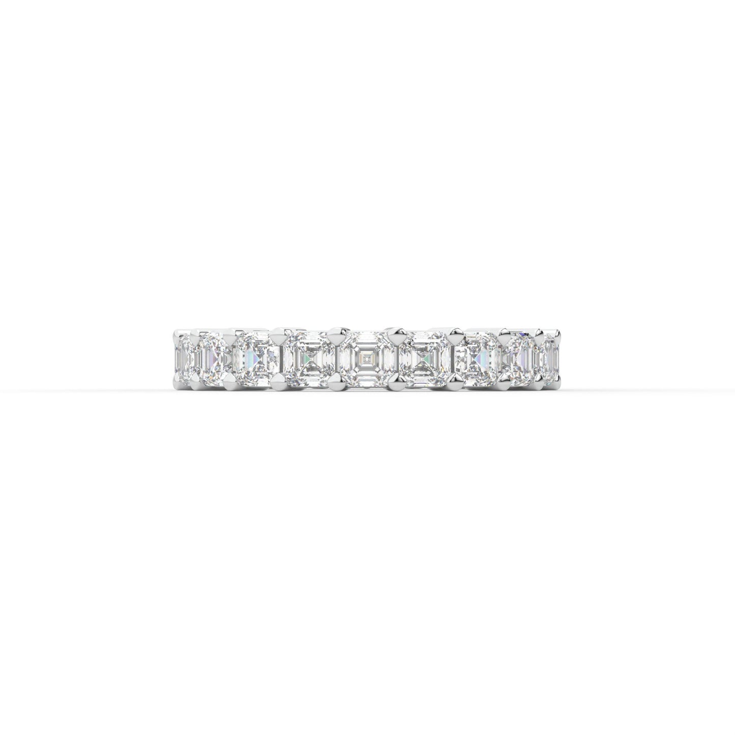 14K white gold, 18K white gold
