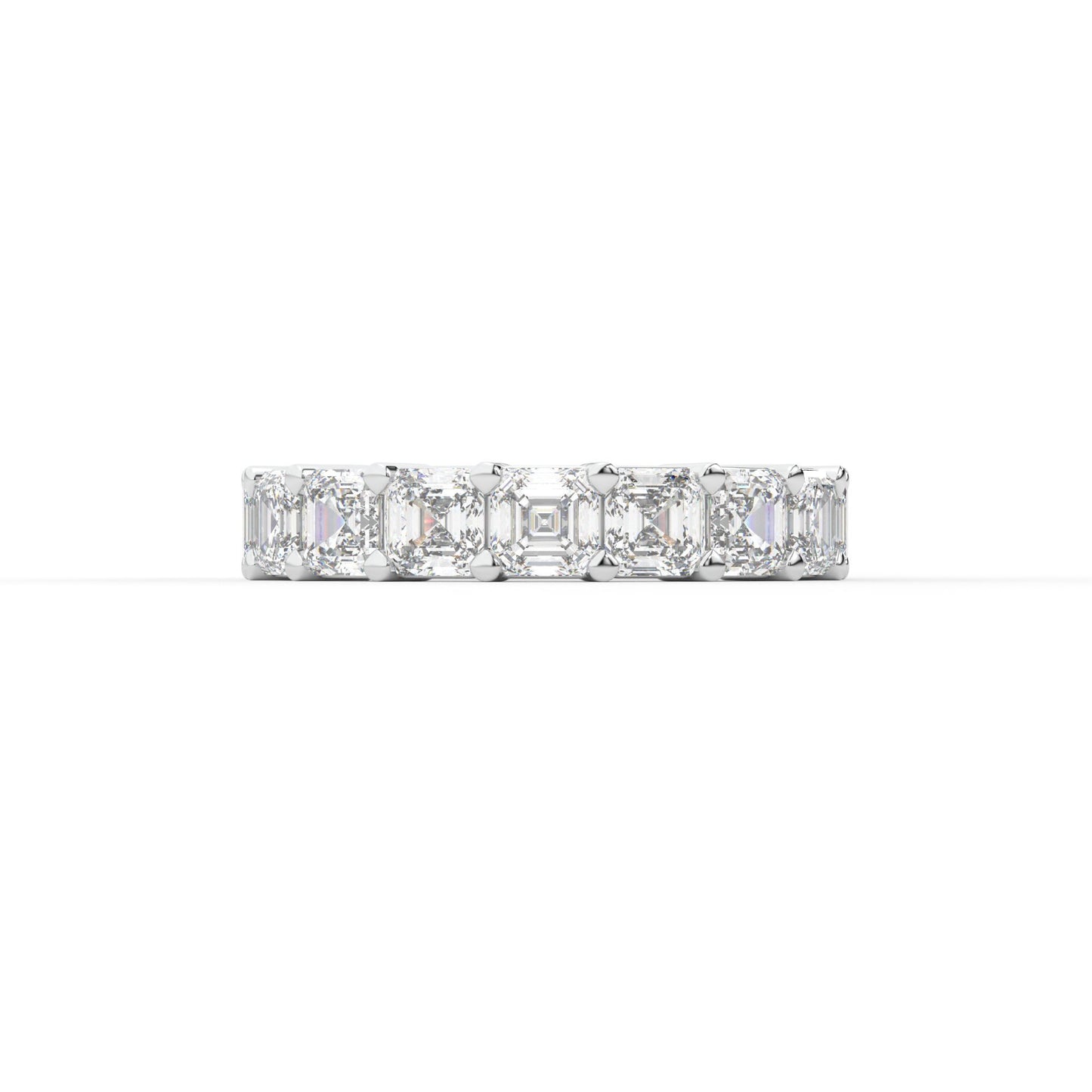 14K white gold, 18K white gold