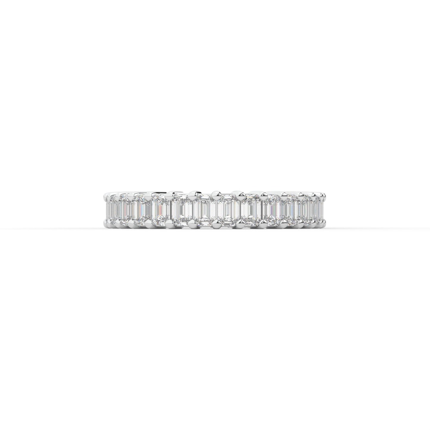 14K white gold, 18K white gold