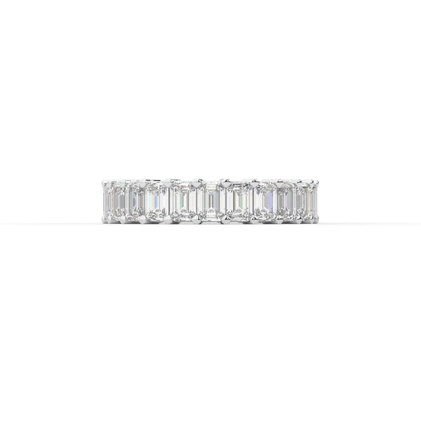 14K white gold, 18K white gold