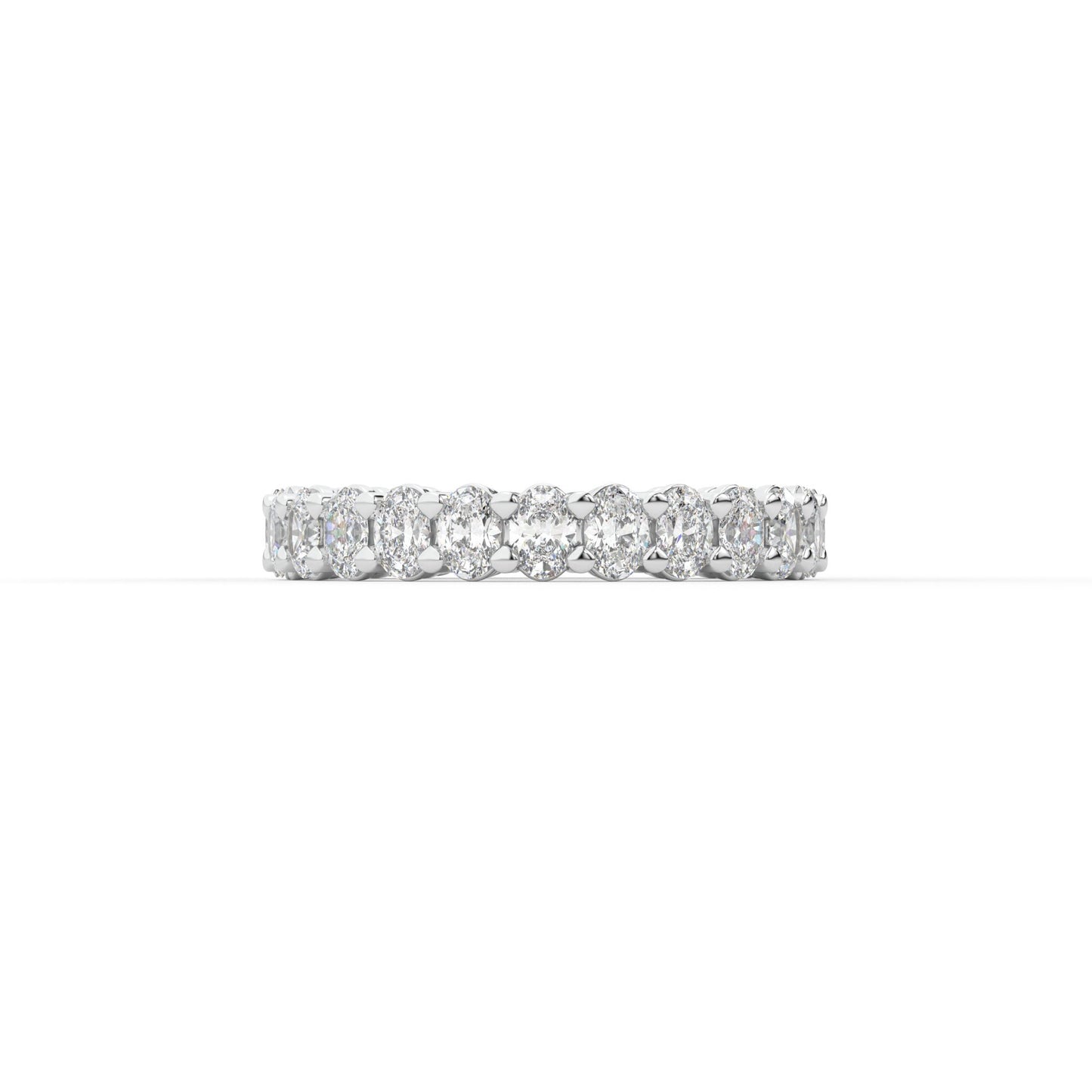 14K white gold, 18K white gold