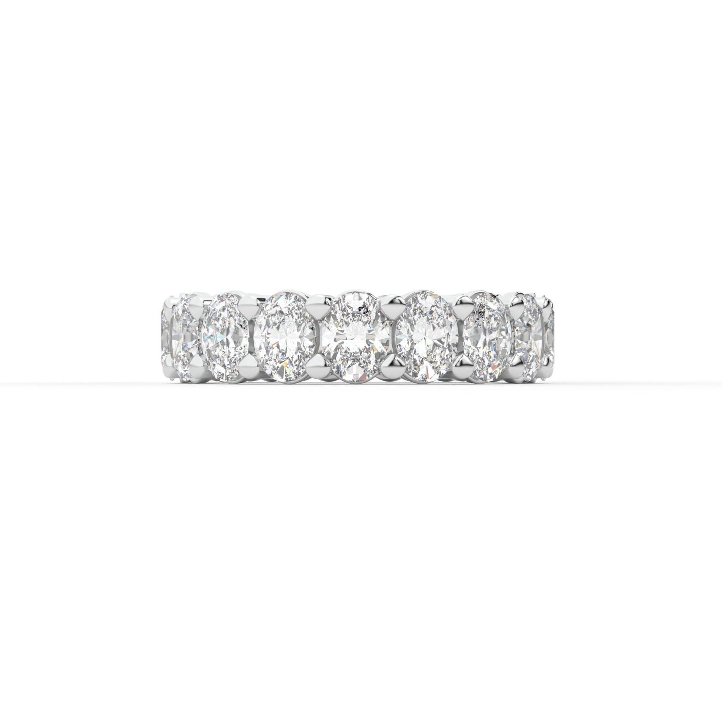 14K white gold, 18K white gold