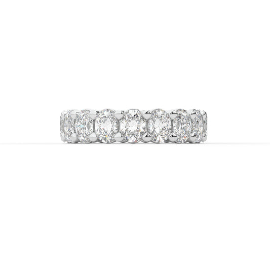 14K white gold, 18K white gold
