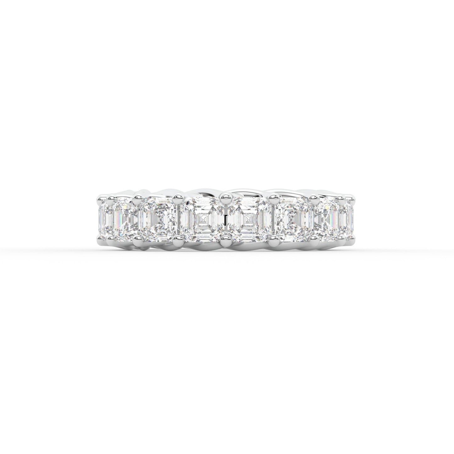 14K white gold, 18K white gold