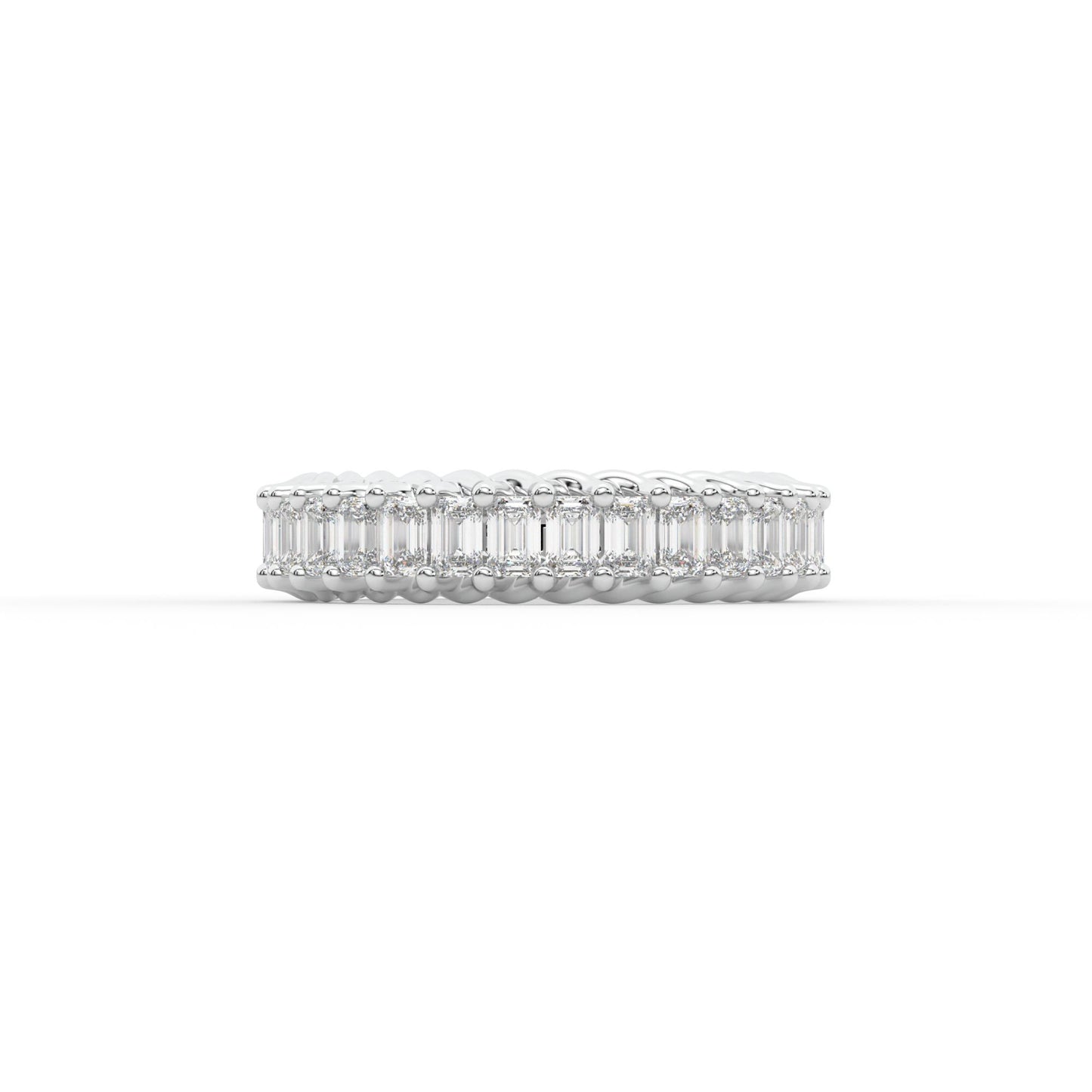14K white gold, 18K white gold
