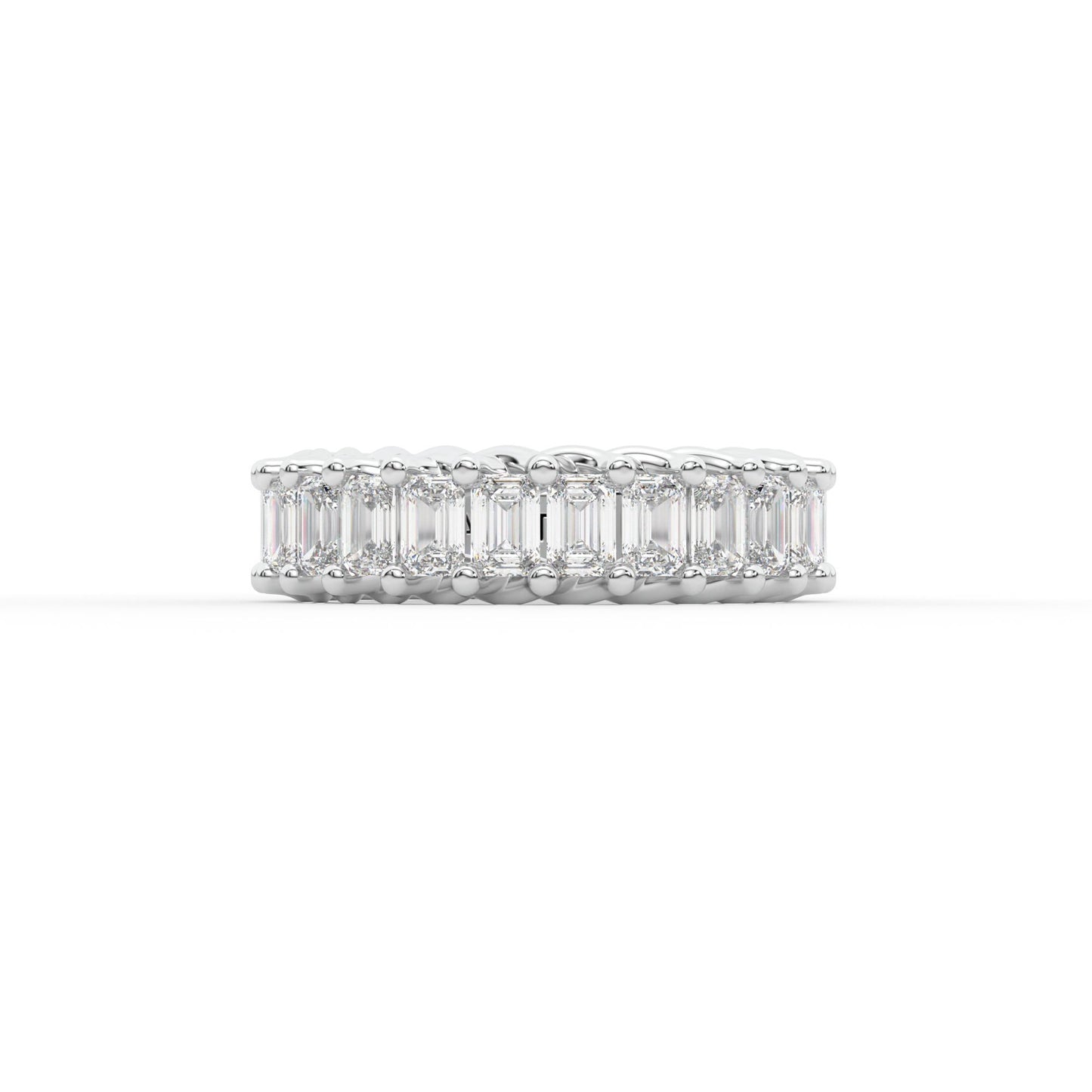 14K white gold, 18K white gold