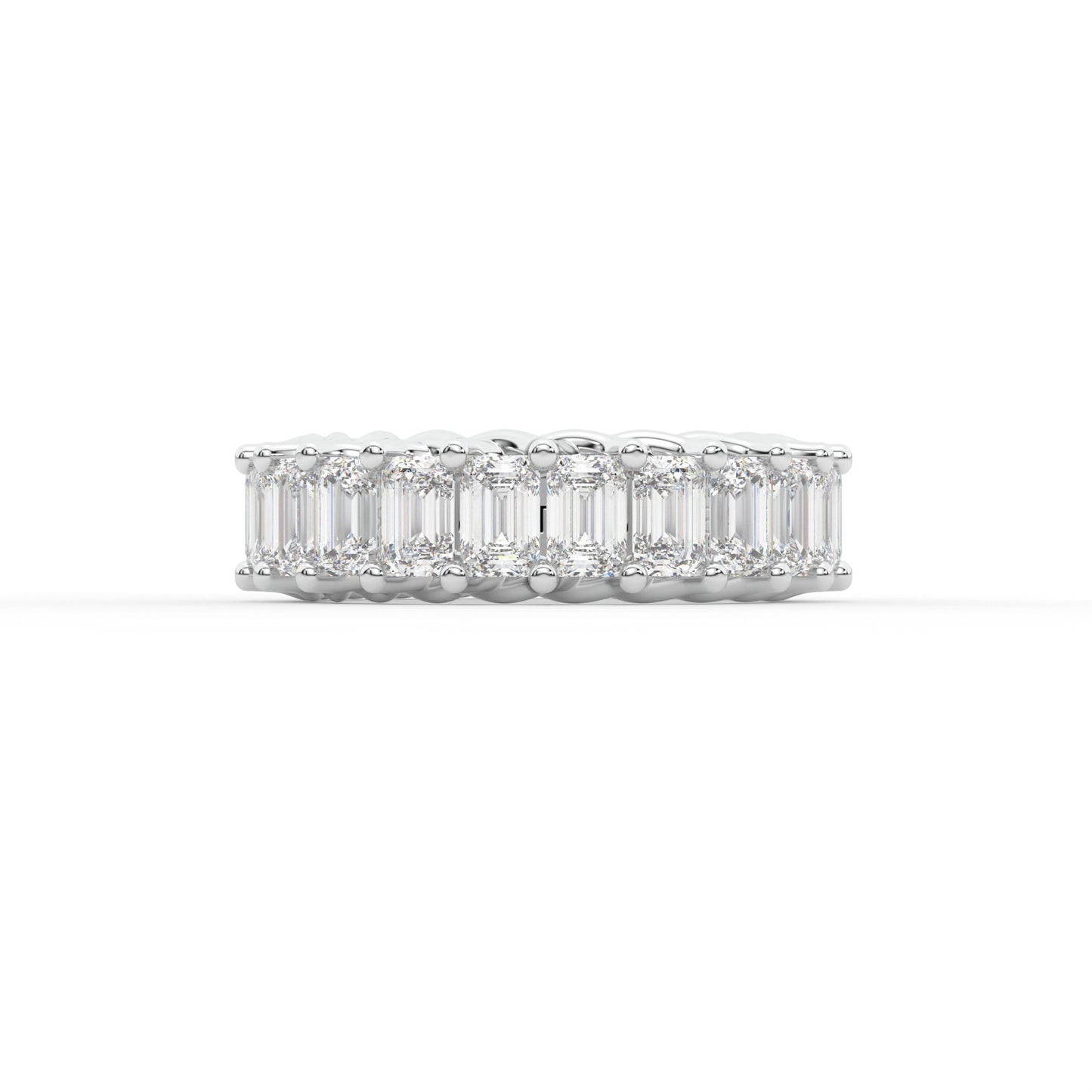 14K white gold, 18K white gold