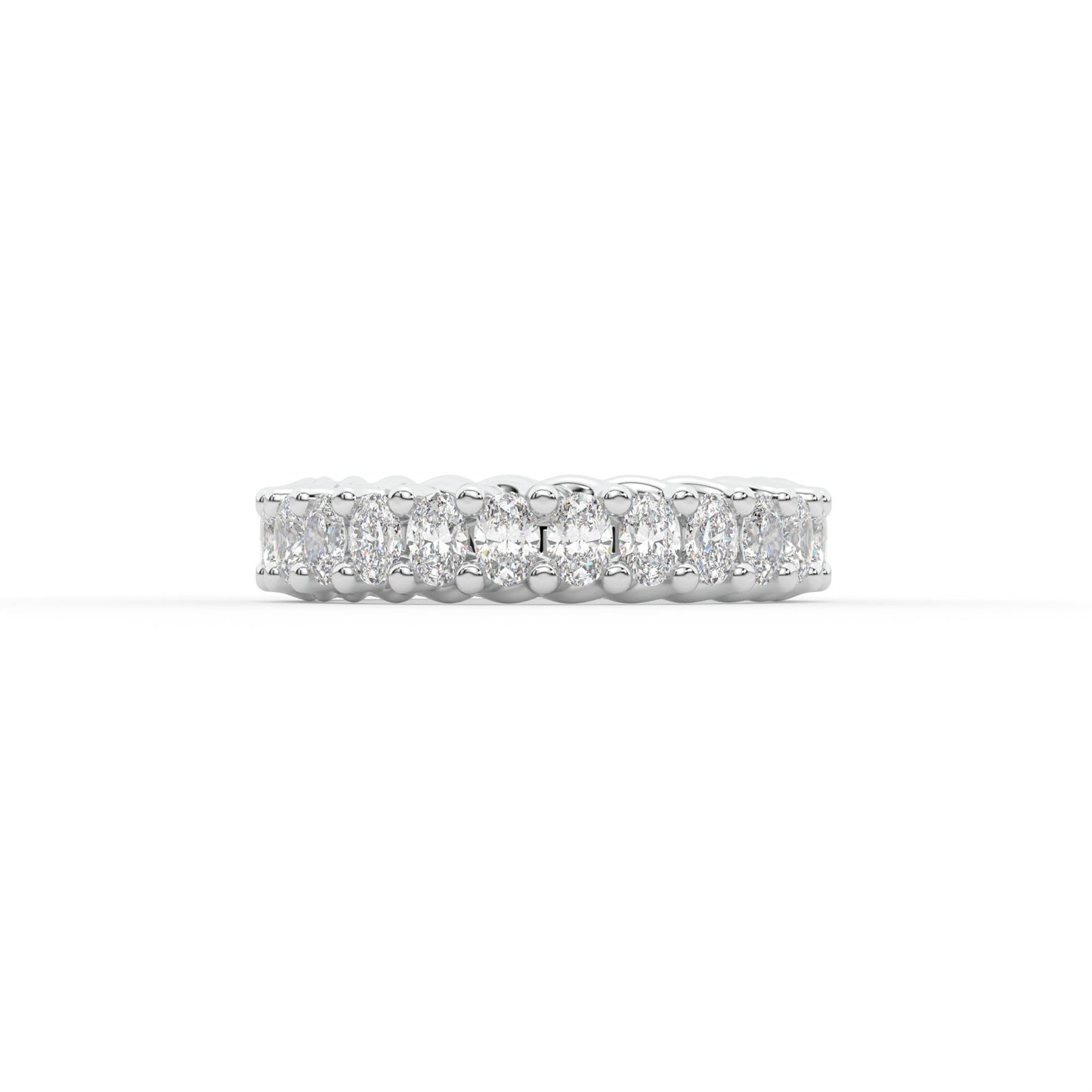 14K white gold, 18K white gold