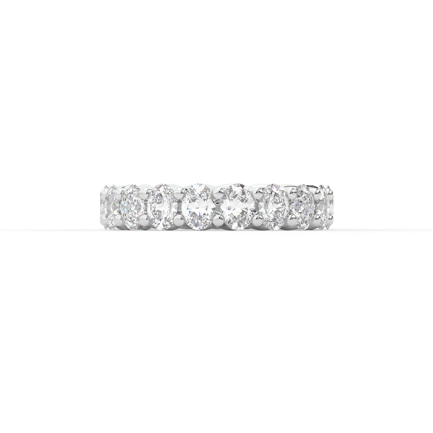 14K white gold, 18K white gold
