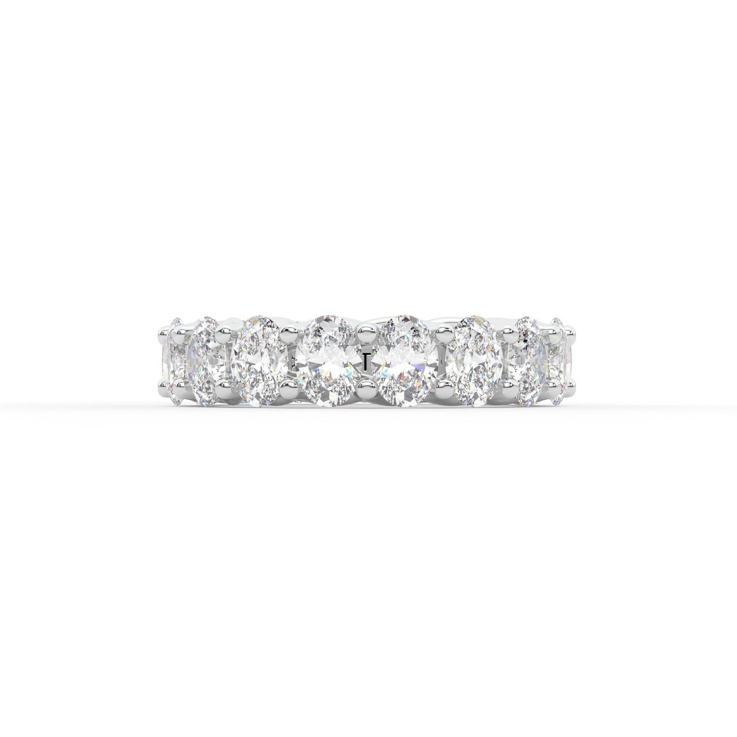 14K white gold, 18K white gold