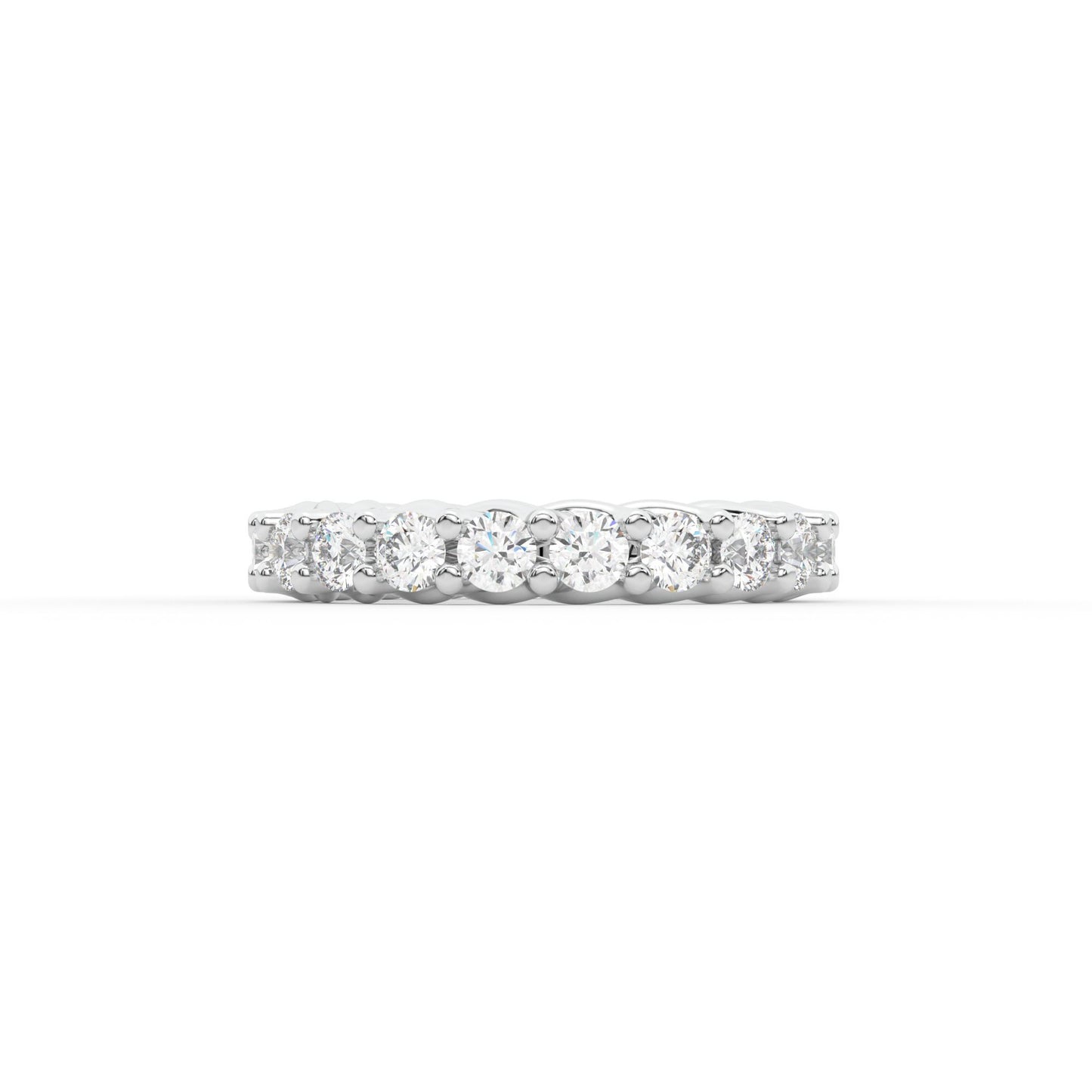 14K white gold, 18K white gold