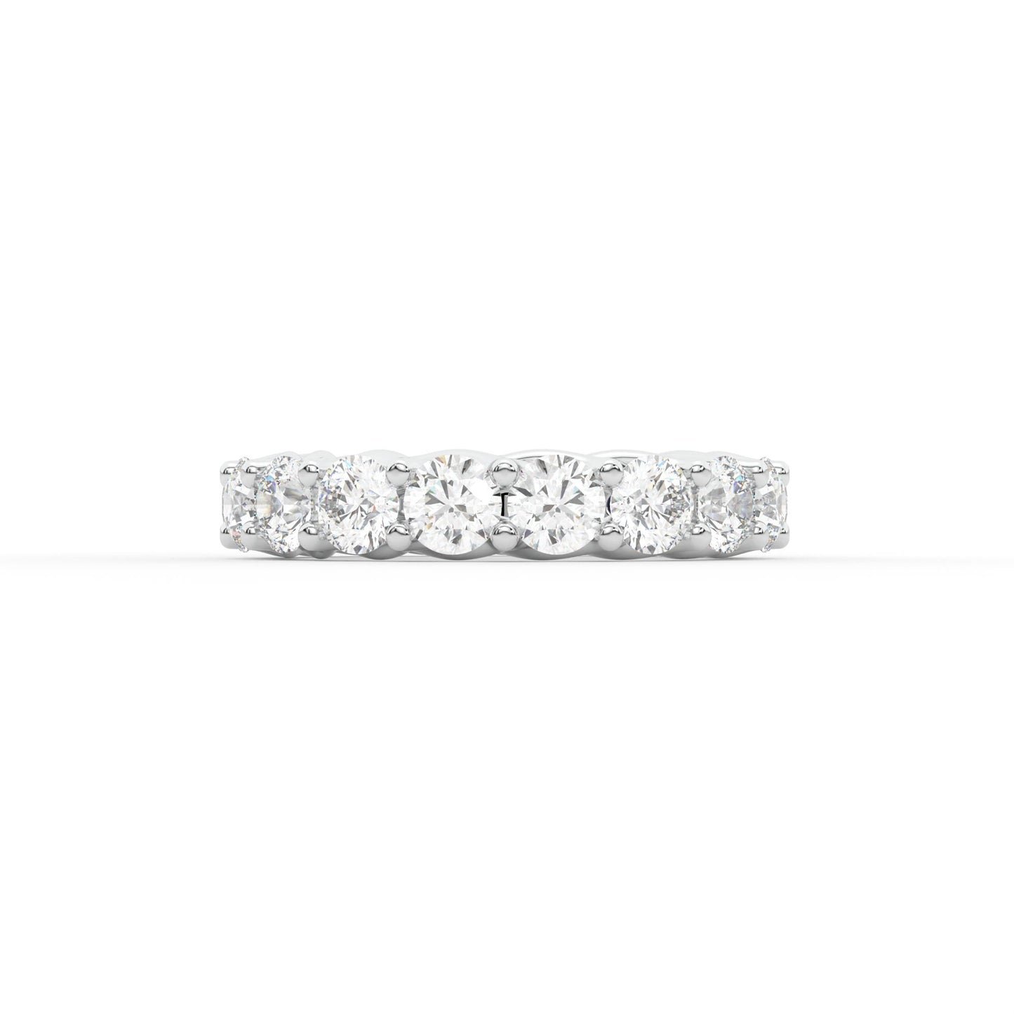 14K white gold, 18K white gold