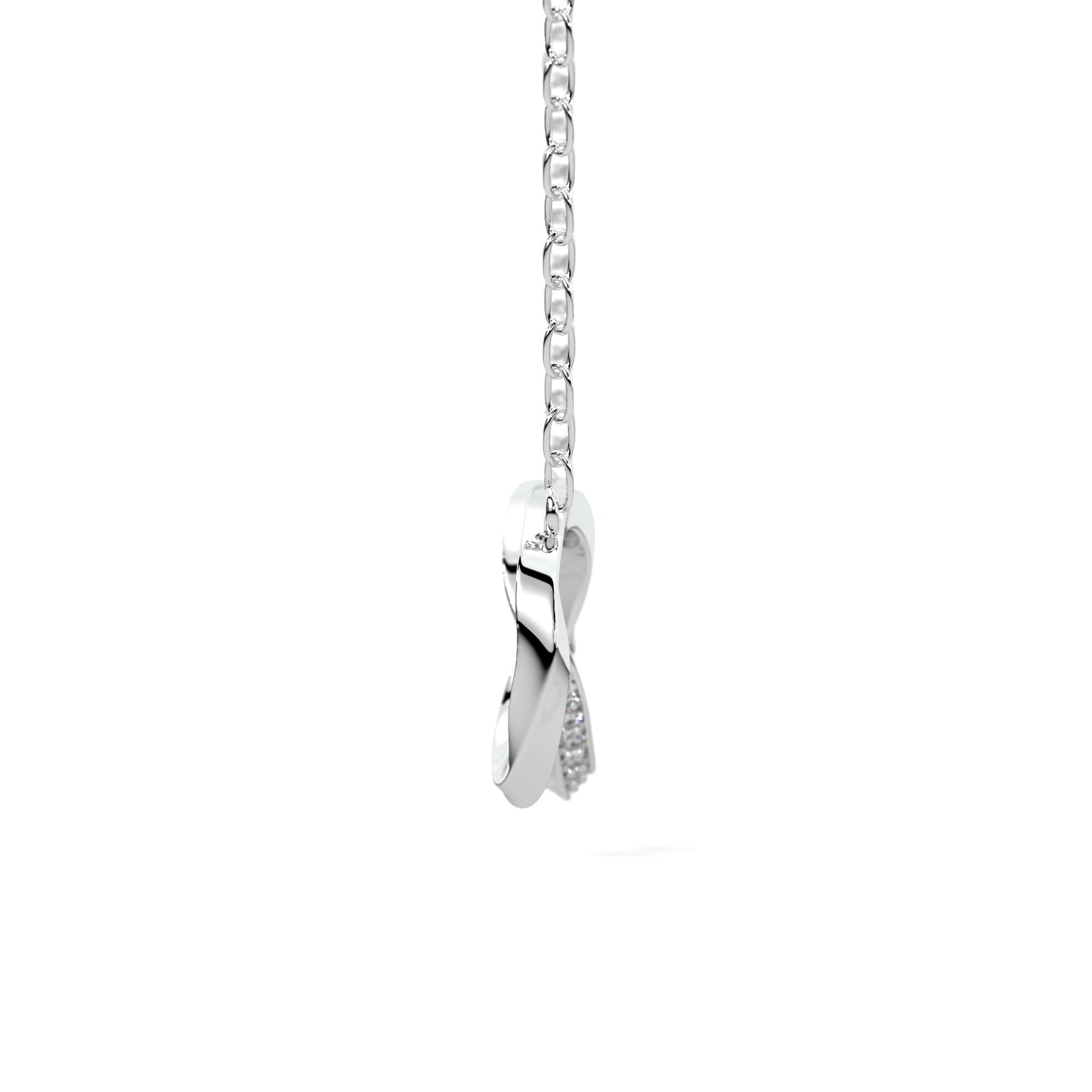 14K white gold, 18K white gold