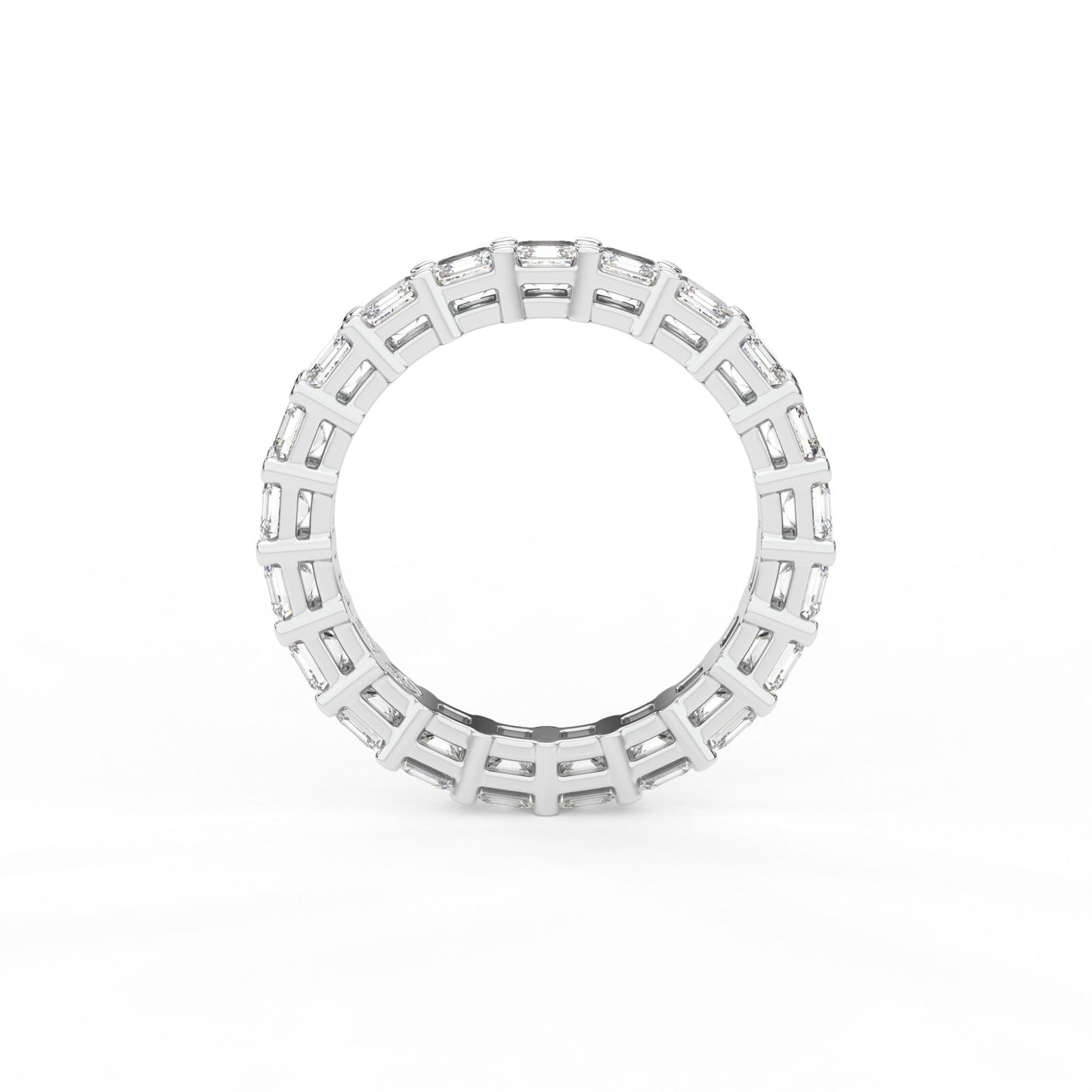 14K white gold, 18K white gold