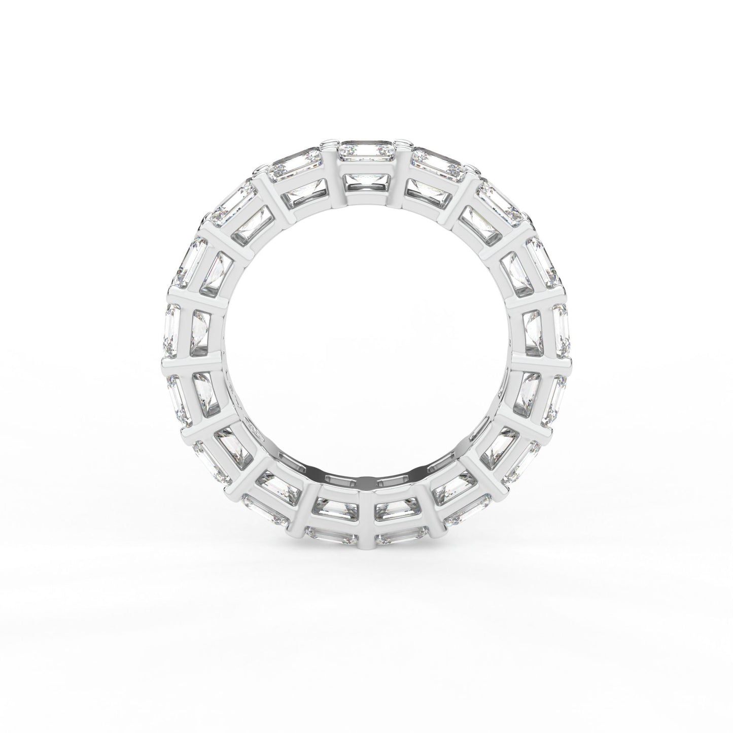 14K white gold, 18K white gold
