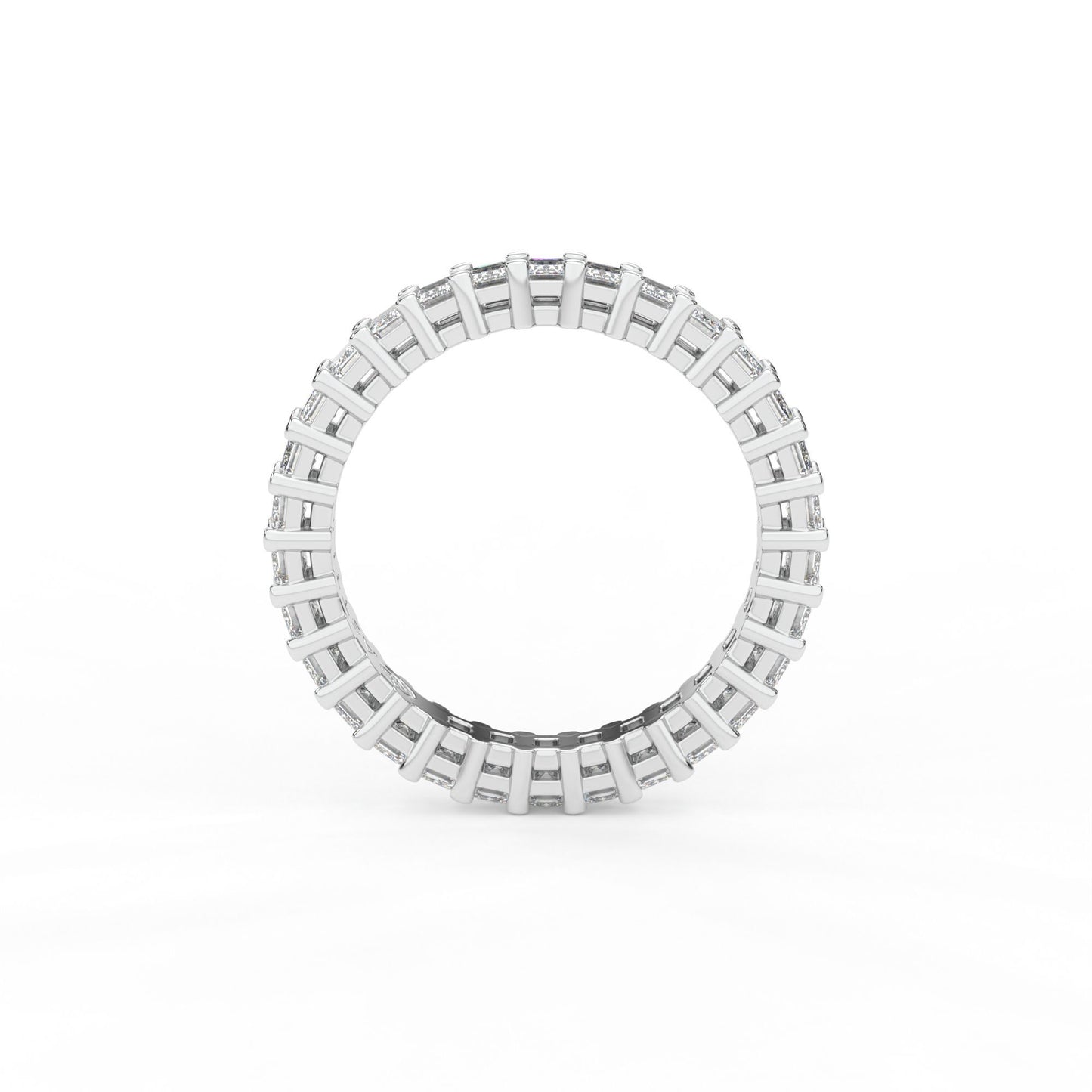 14K white gold, 18K white gold