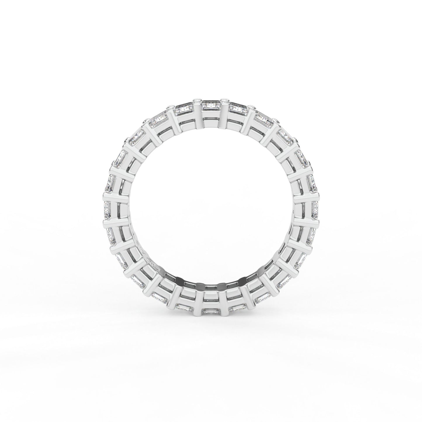 14K white gold, 18K white gold