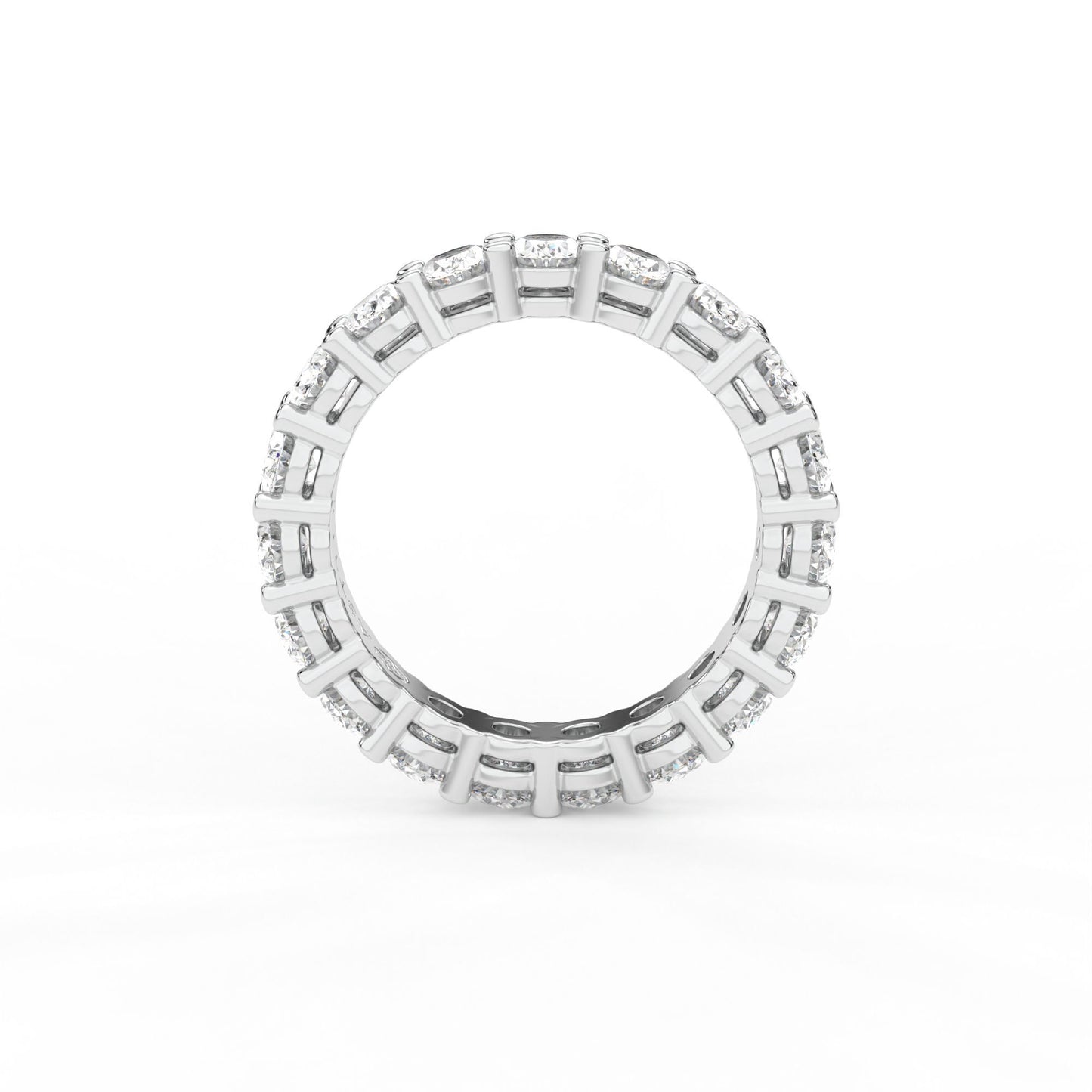 14K white gold, 18K white gold