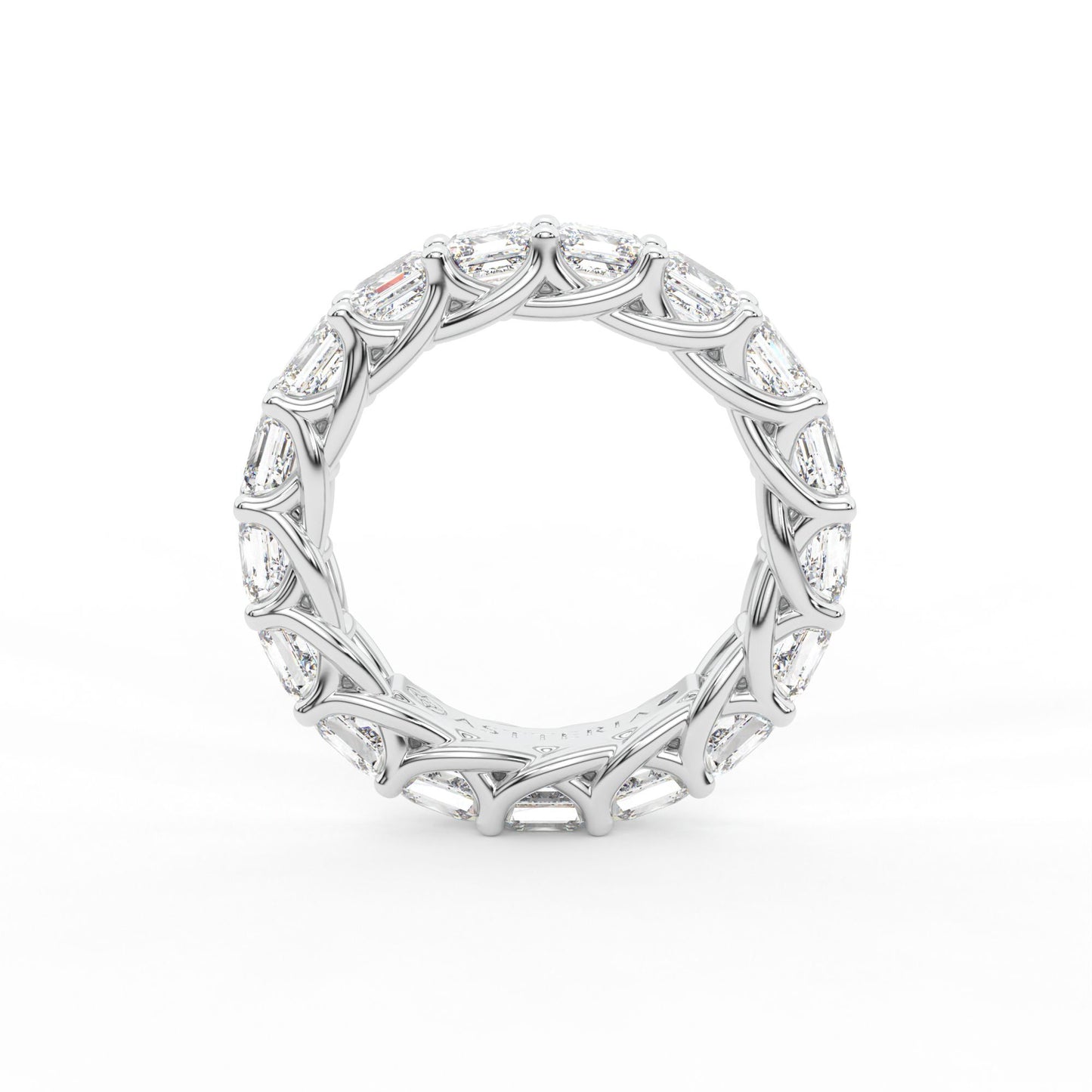 14K white gold, 18K white gold