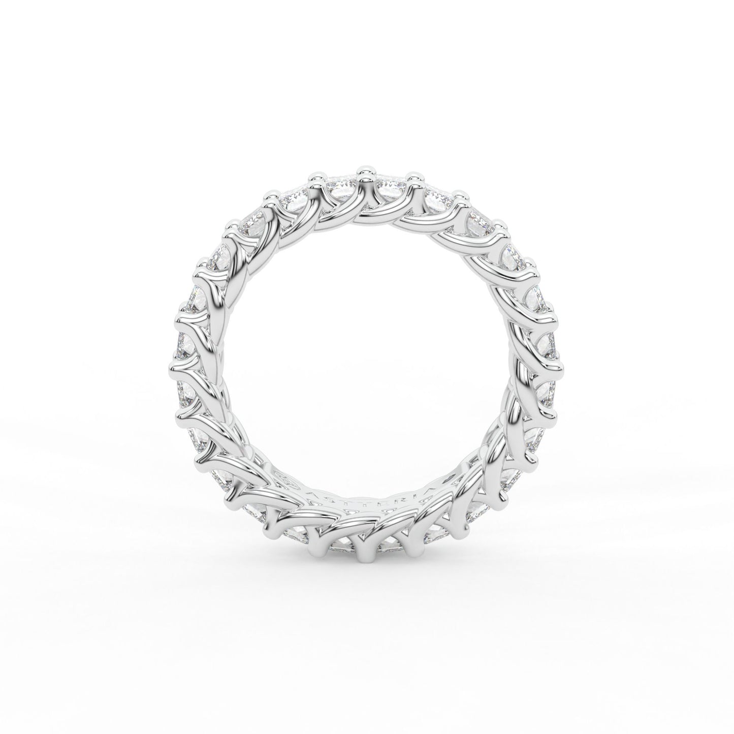 14K white gold, 18K white gold