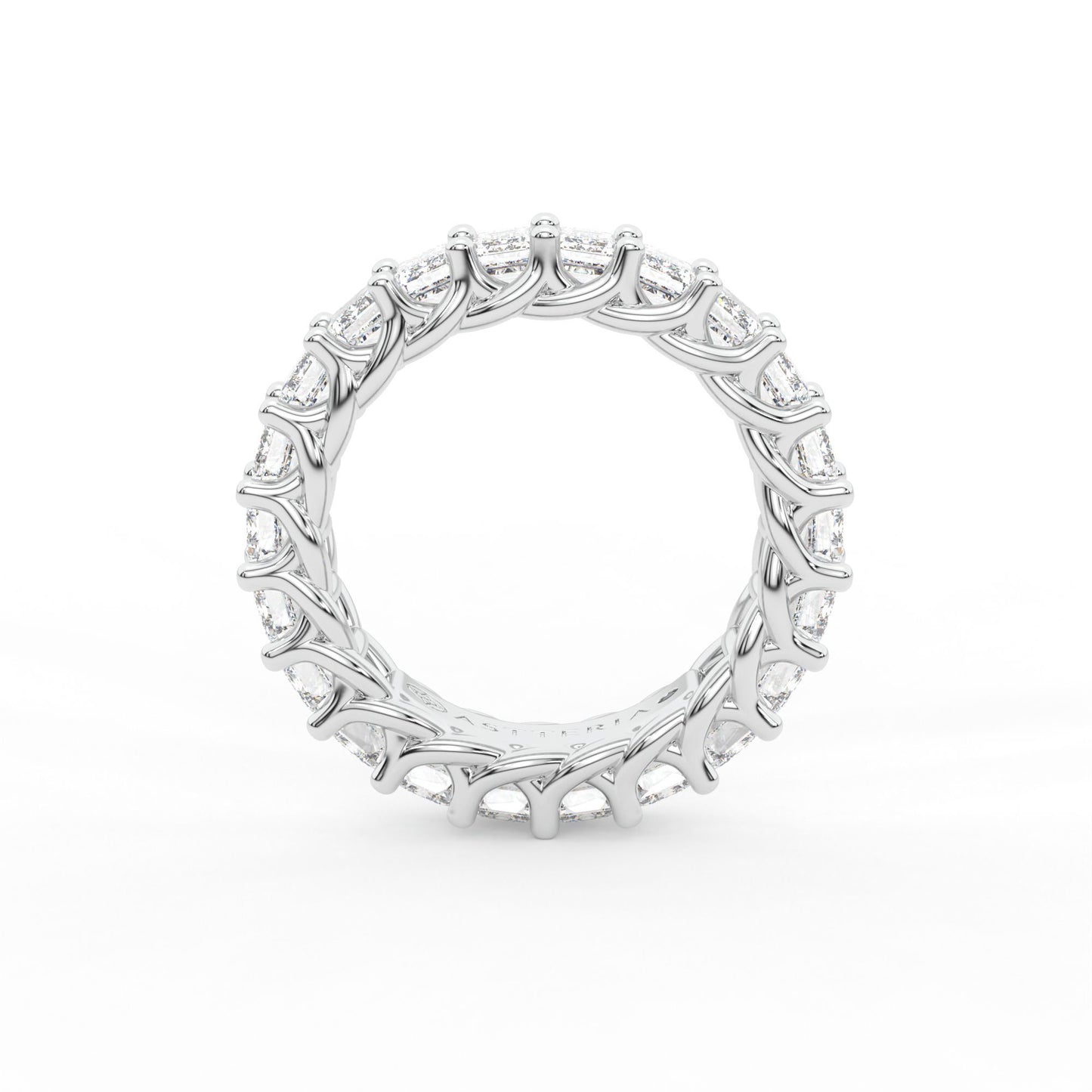 14K white gold, 18K white gold