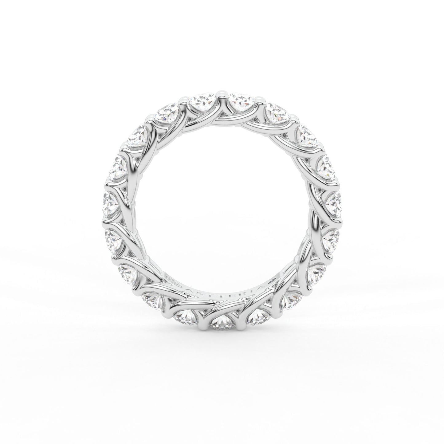 14K white gold, 18K white gold