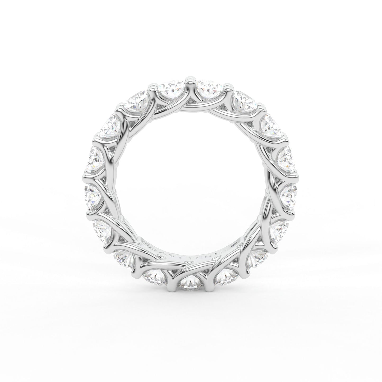 14K white gold, 18K white gold