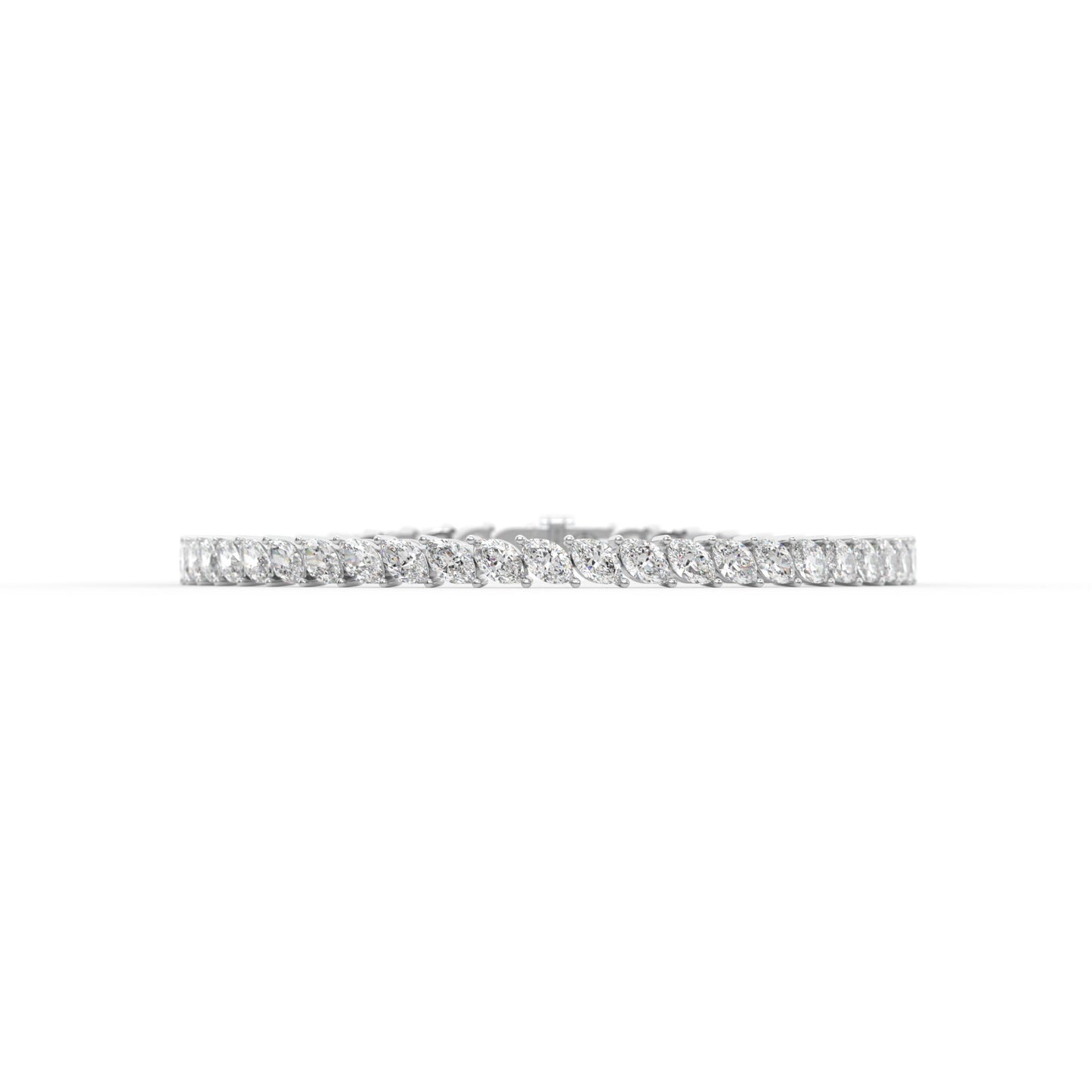14K white gold, 18K white gold