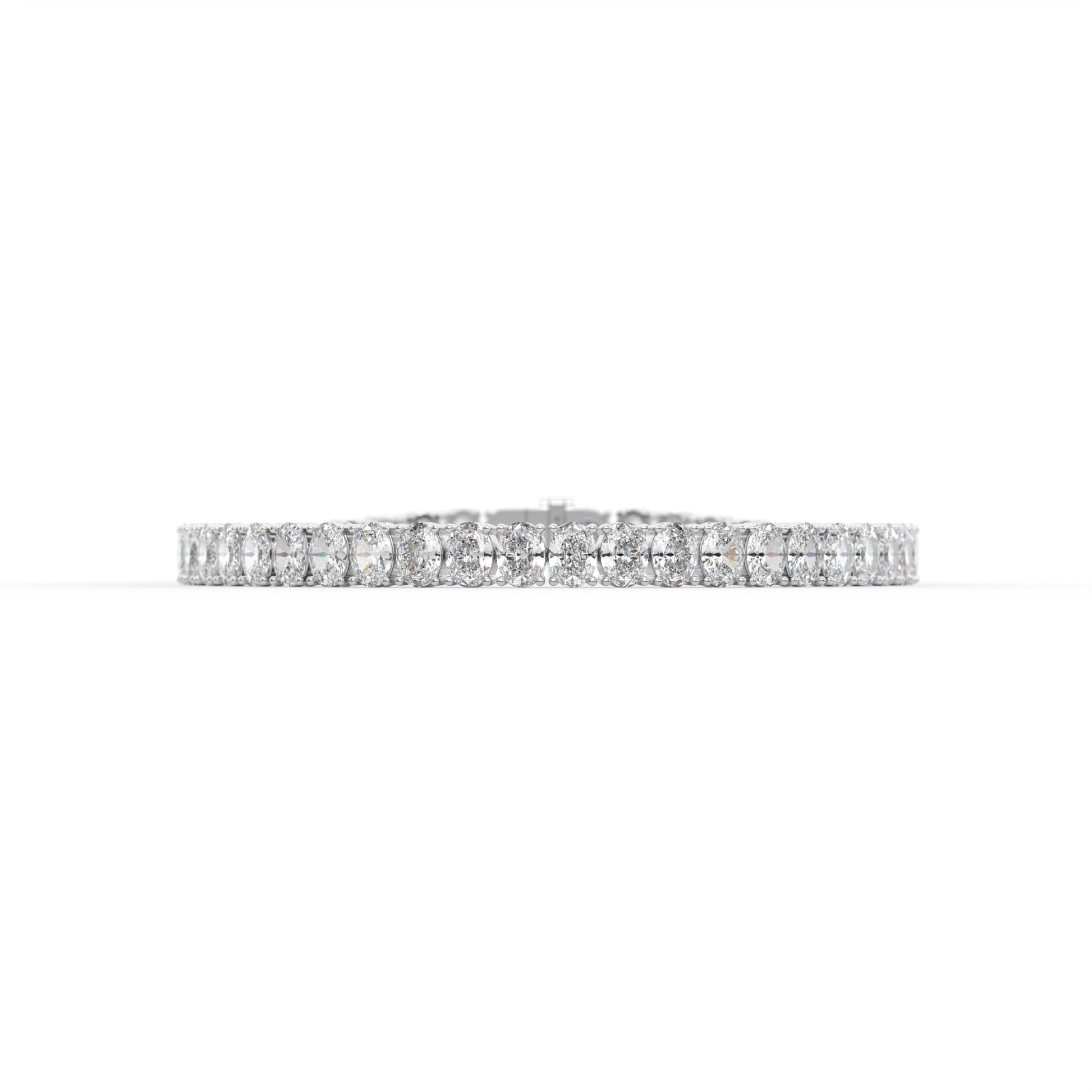 14K white gold, 18K white gold