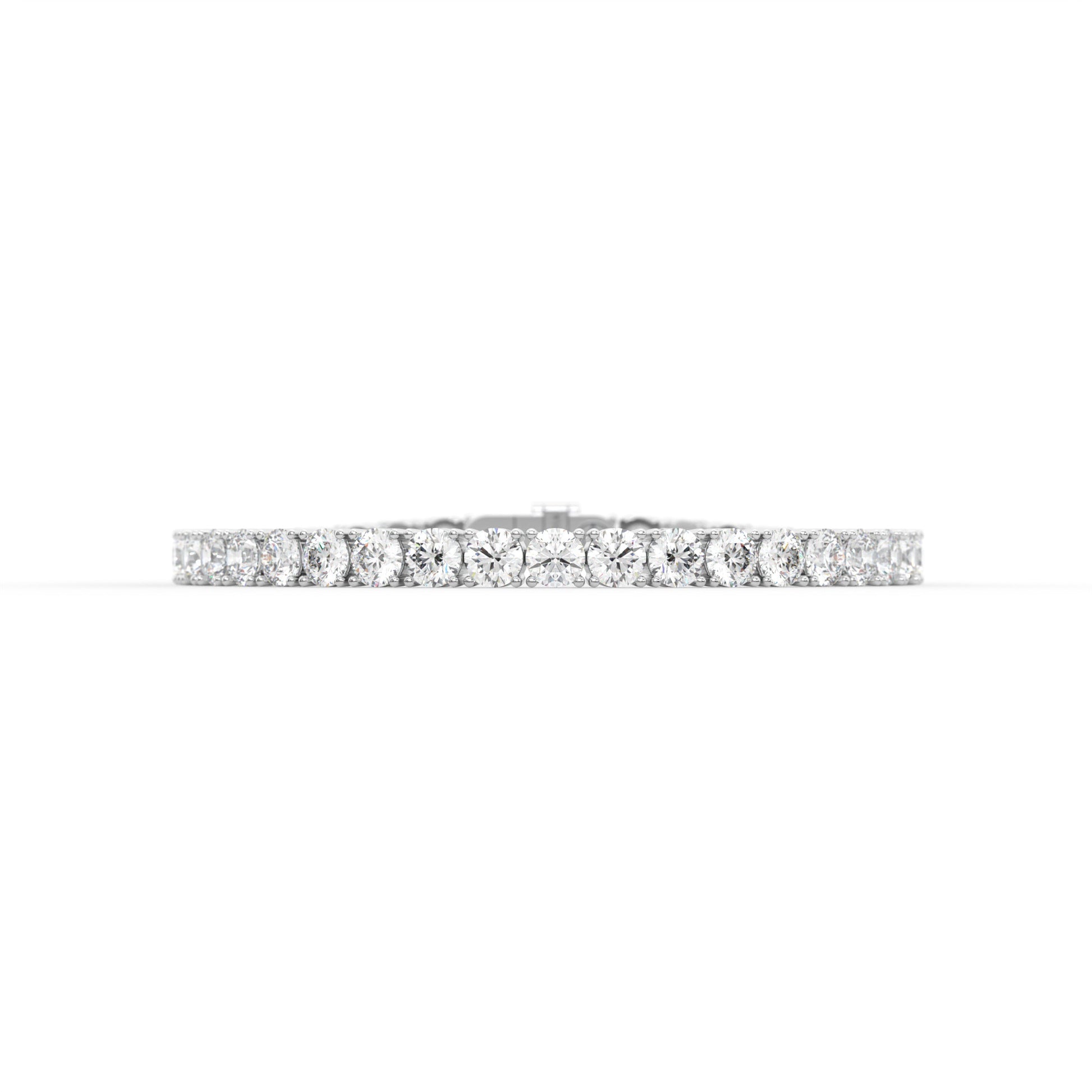 14K white gold, 18K white gold