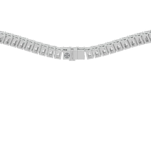 14K white gold, 18K white gold