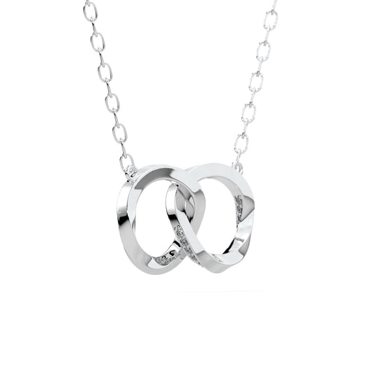 14K white gold, 18K white gold