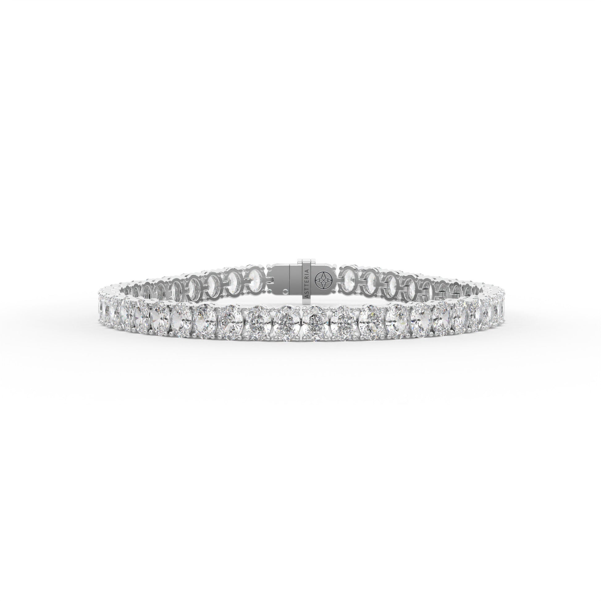 14K white gold, 18K white gold
