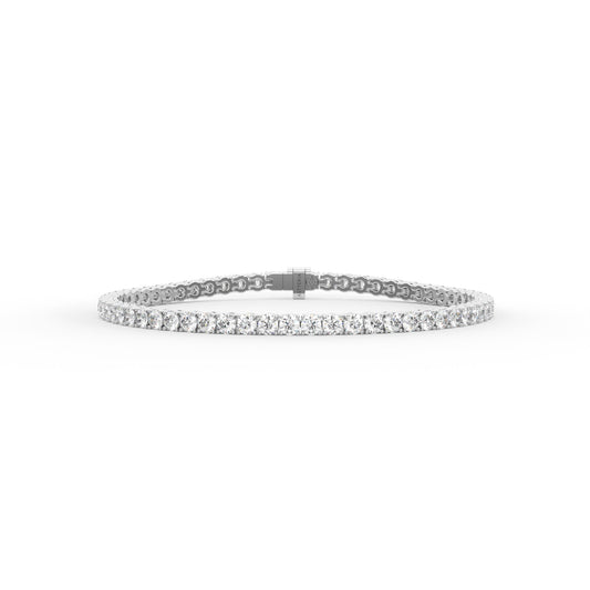 14K white gold, 18K white gold