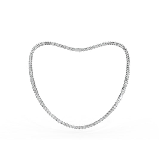 14K white gold, 18K white gold