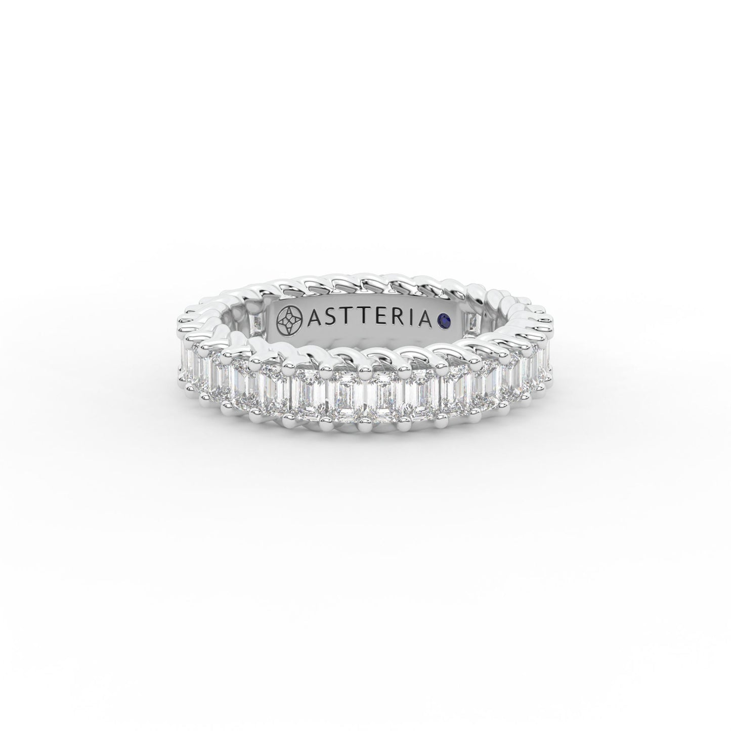 14K white gold, 18K white gold