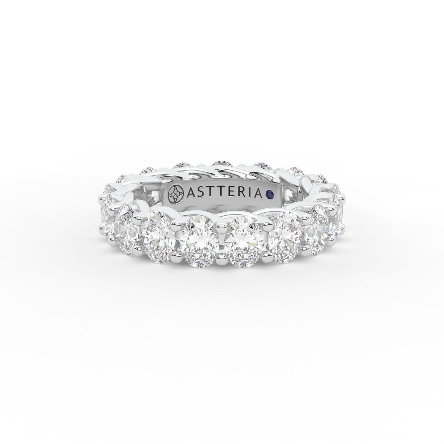 14K white gold, 18K white gold