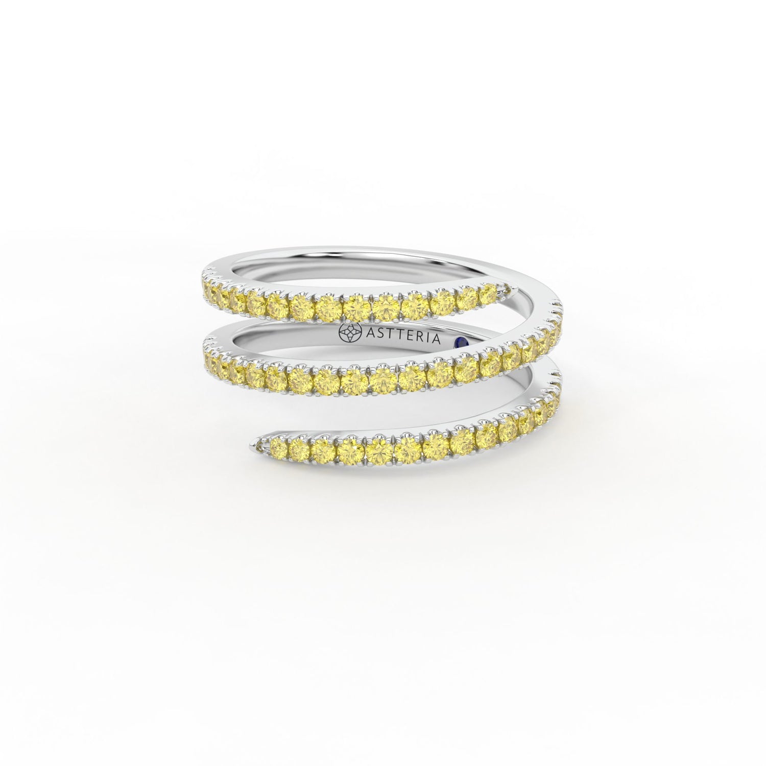 14K white gold, 18K white gold
