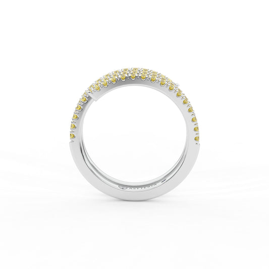 14K white gold, 18K white gold