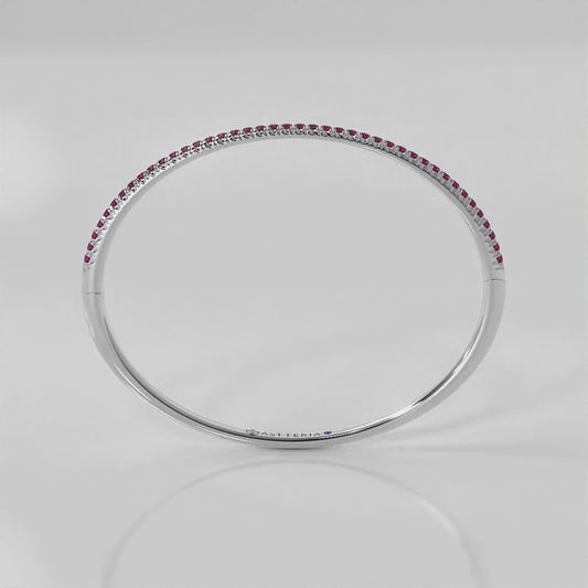 14K white gold, 18K white gold