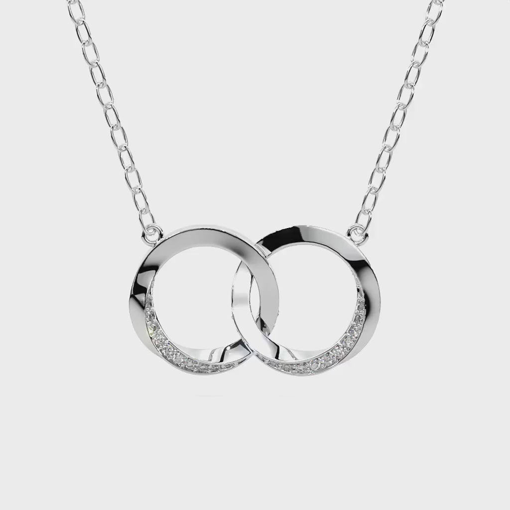 14K white gold, 18K white gold