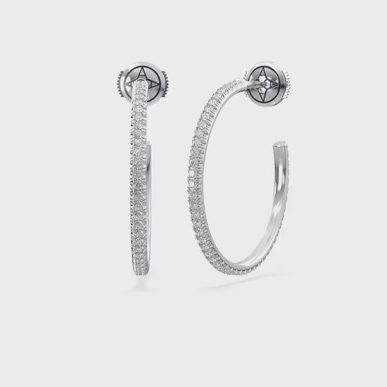 14K white gold, 18K white gold